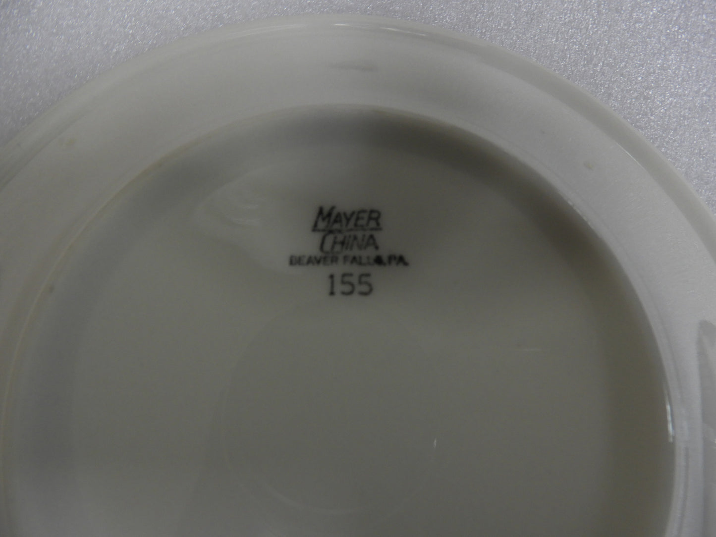 Used Mayer China 6" 155 Restaurant Dining Plate