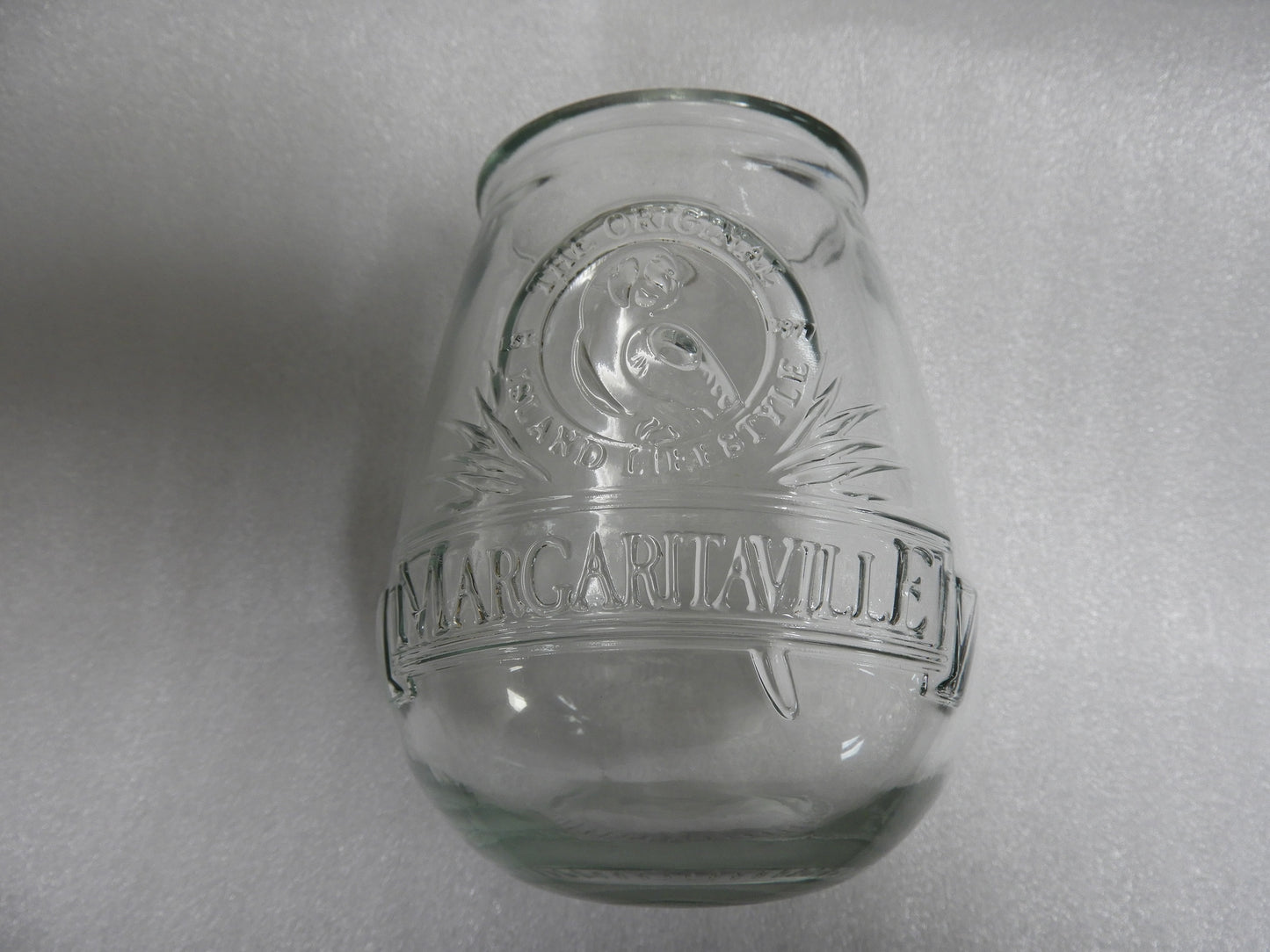 Used Margaritaville Jimmy Buffett Stemless Wine Glass 22oz