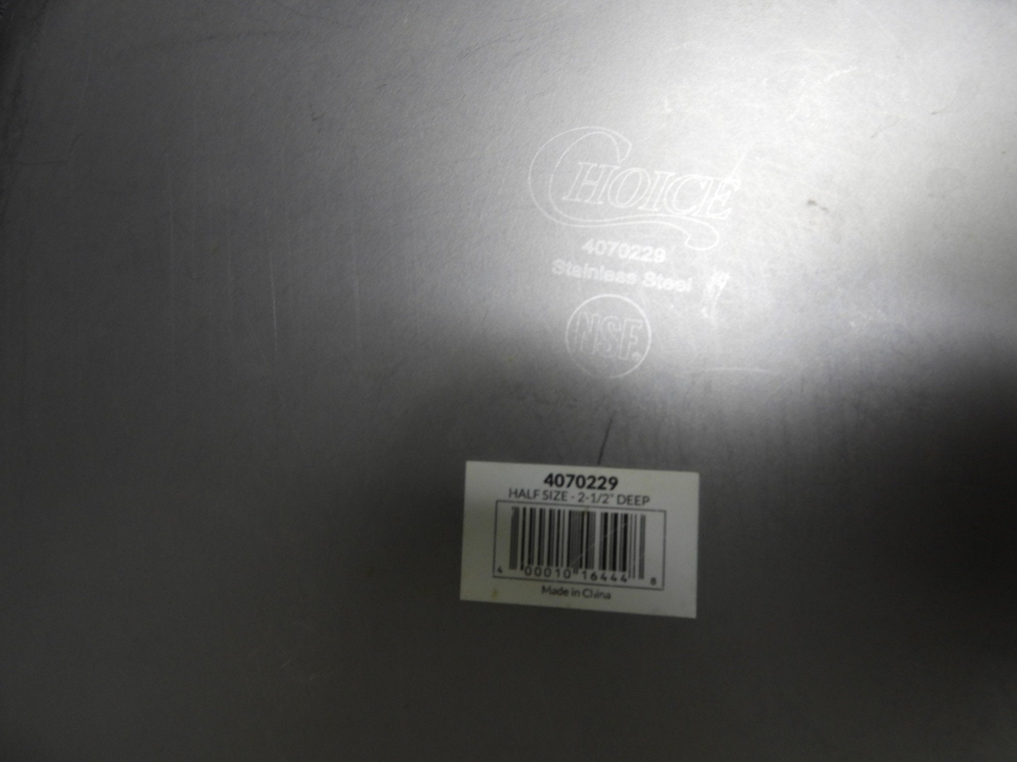 Used Choice 1/2 Size 2 1/2" Deep Anti - Jam Stainless Steel Steam Table Pan C IP - Falcon Restaurant Supply - 4