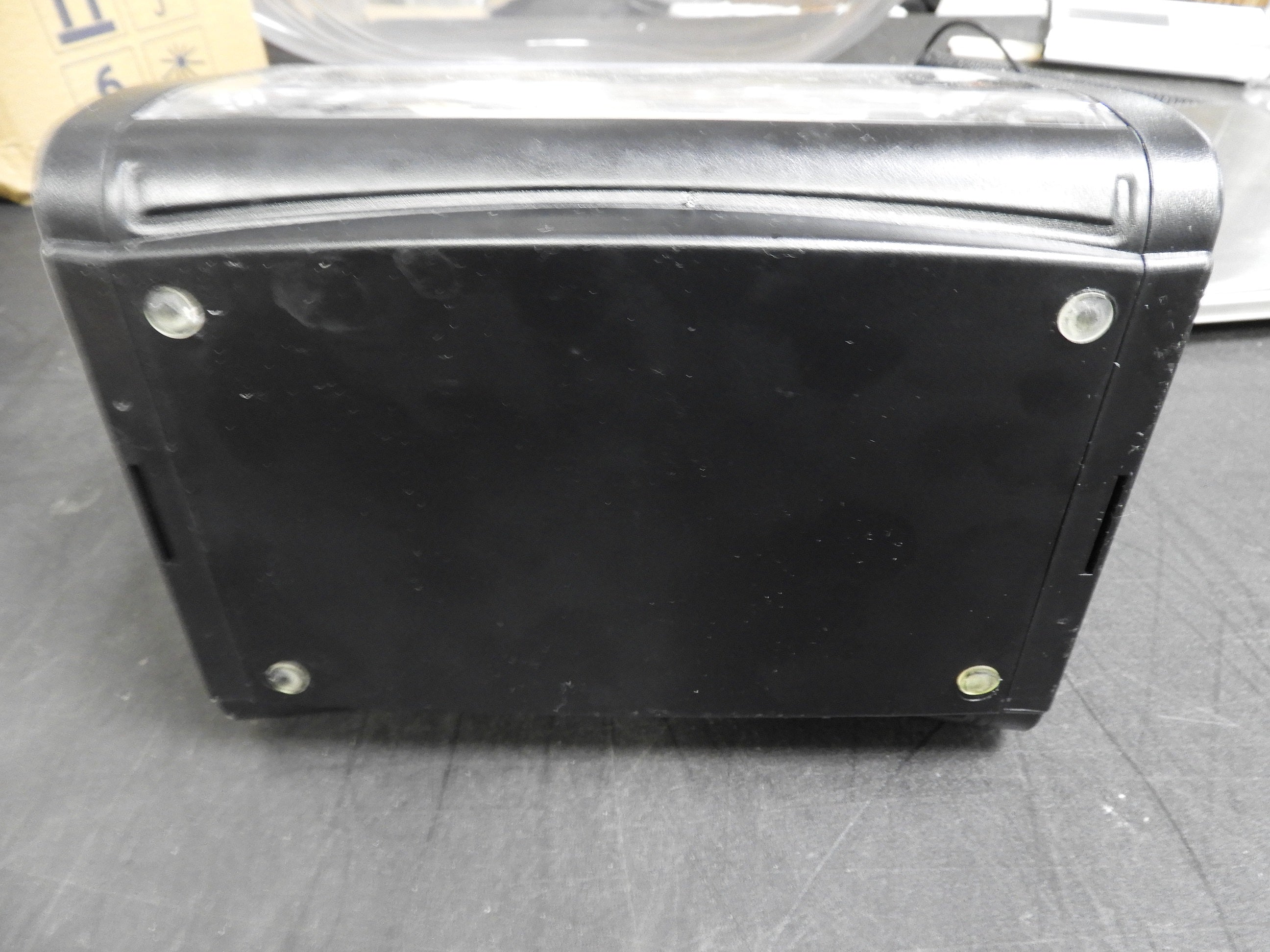 Used Tork Xpressnap Tabletop Napkin Dispenser, 7.9"W x 5.9"D x 6.1"H, Black