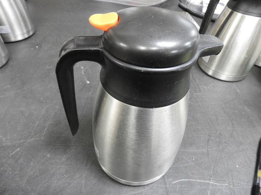 Used Newco 111386 1.2L Vaculator Thermal Carafe - Stainless Steel Decaf