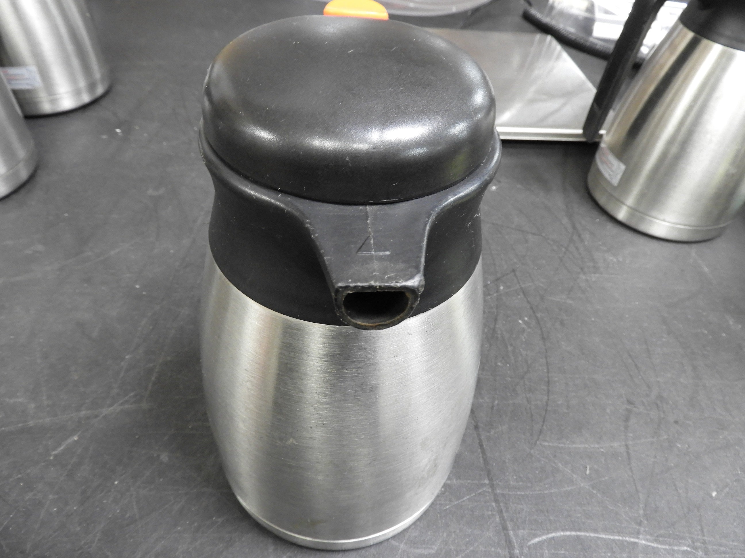 Used Newco 111386 1.2L Vaculator Thermal Carafe - Stainless Steel Decaf
