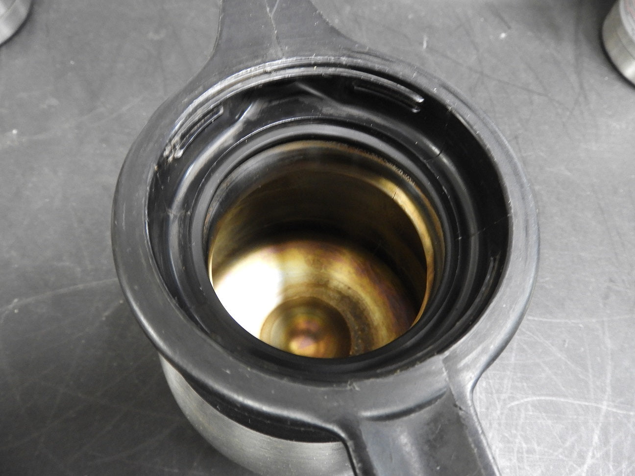 Used Newco 111386 1.2L Vaculator Thermal Carafe - Stainless Steel Decaf