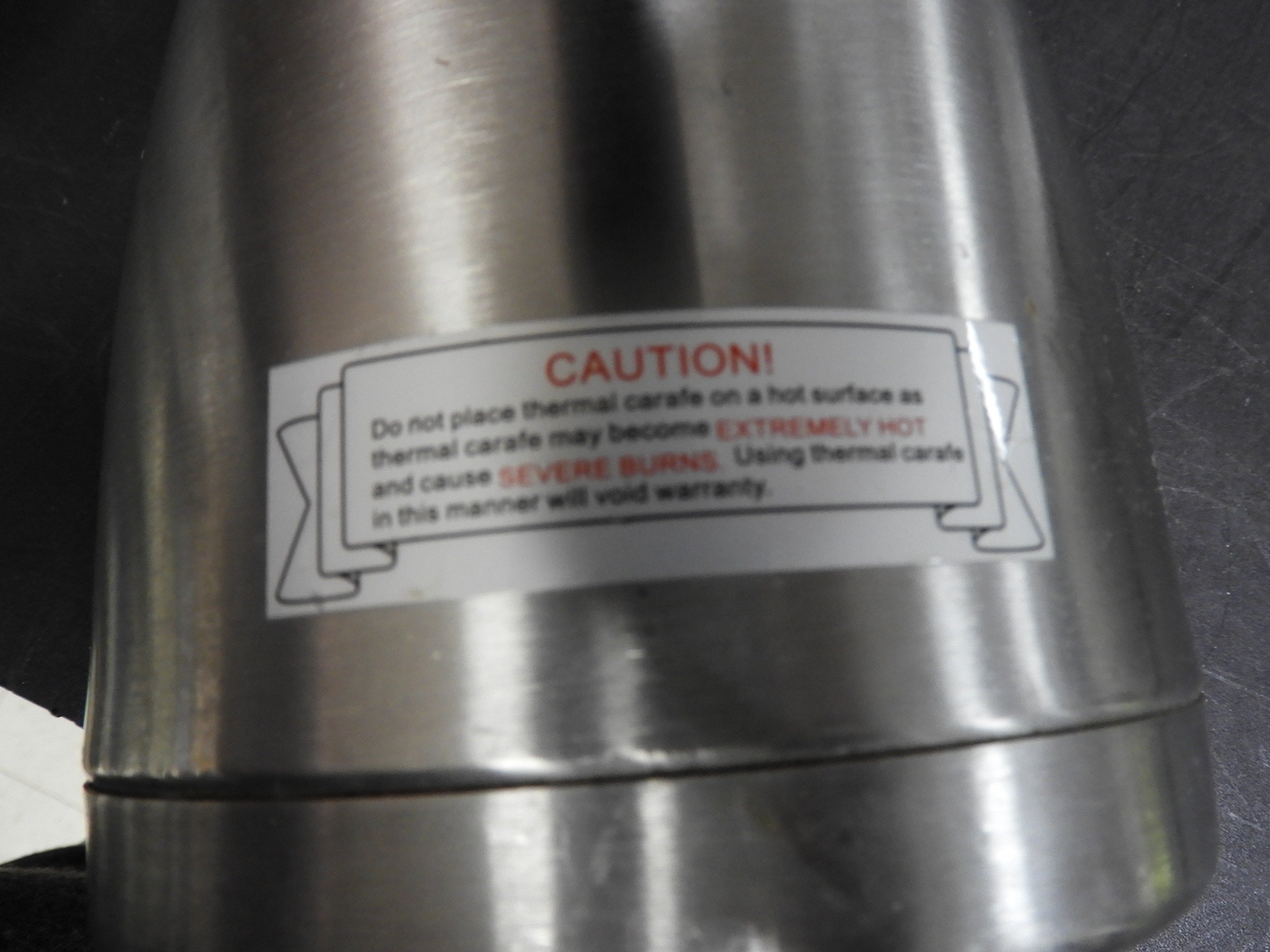 Used Newco 111386 1.2L Vaculator Thermal Carafe - Stainless Steel