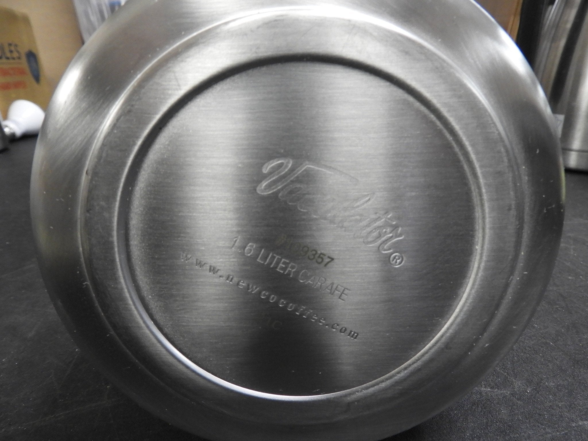 Used Newco 109357 1.6L Tall SS Lined Vaculator Thermal Carafe Server - Falcon Restaurant Supply - 6