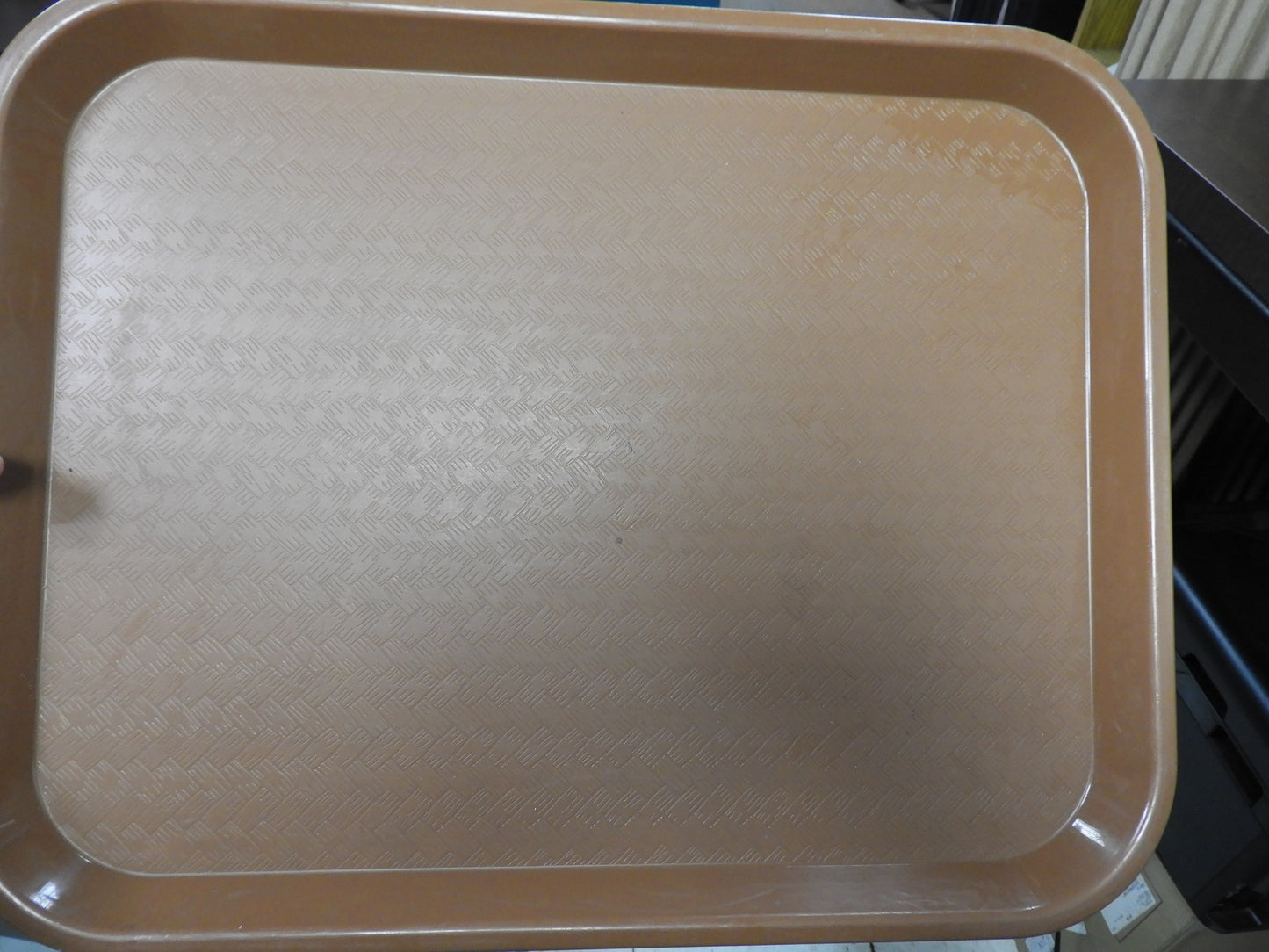 SYSCO Orange CT1418 Cafe Fast Food Plastic Cafeteria Tray 14" x 18"