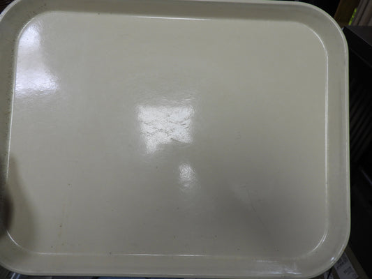 Used Cambro 1418148 14" x 18" Rectangular Plastic Serving Tray Fiberglass Camtray