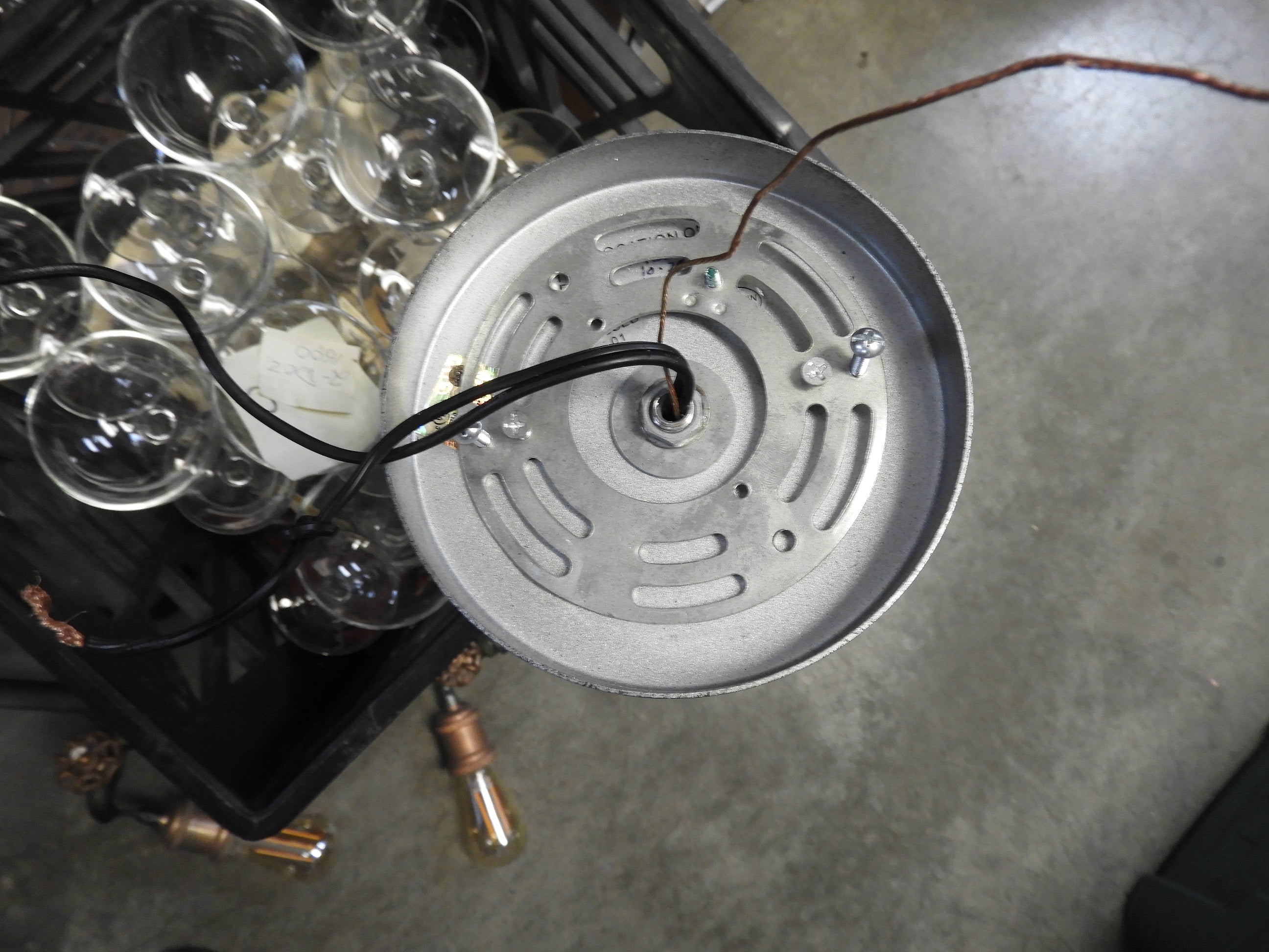 Used Steampunk Industrial Water Pipe and Spigot 2 LED Ceiling Light