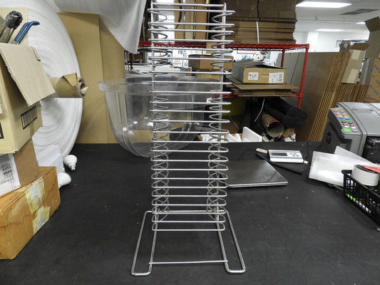 Used American Metalcraft 19024 24 Slot Metal Pizza Pan Rack