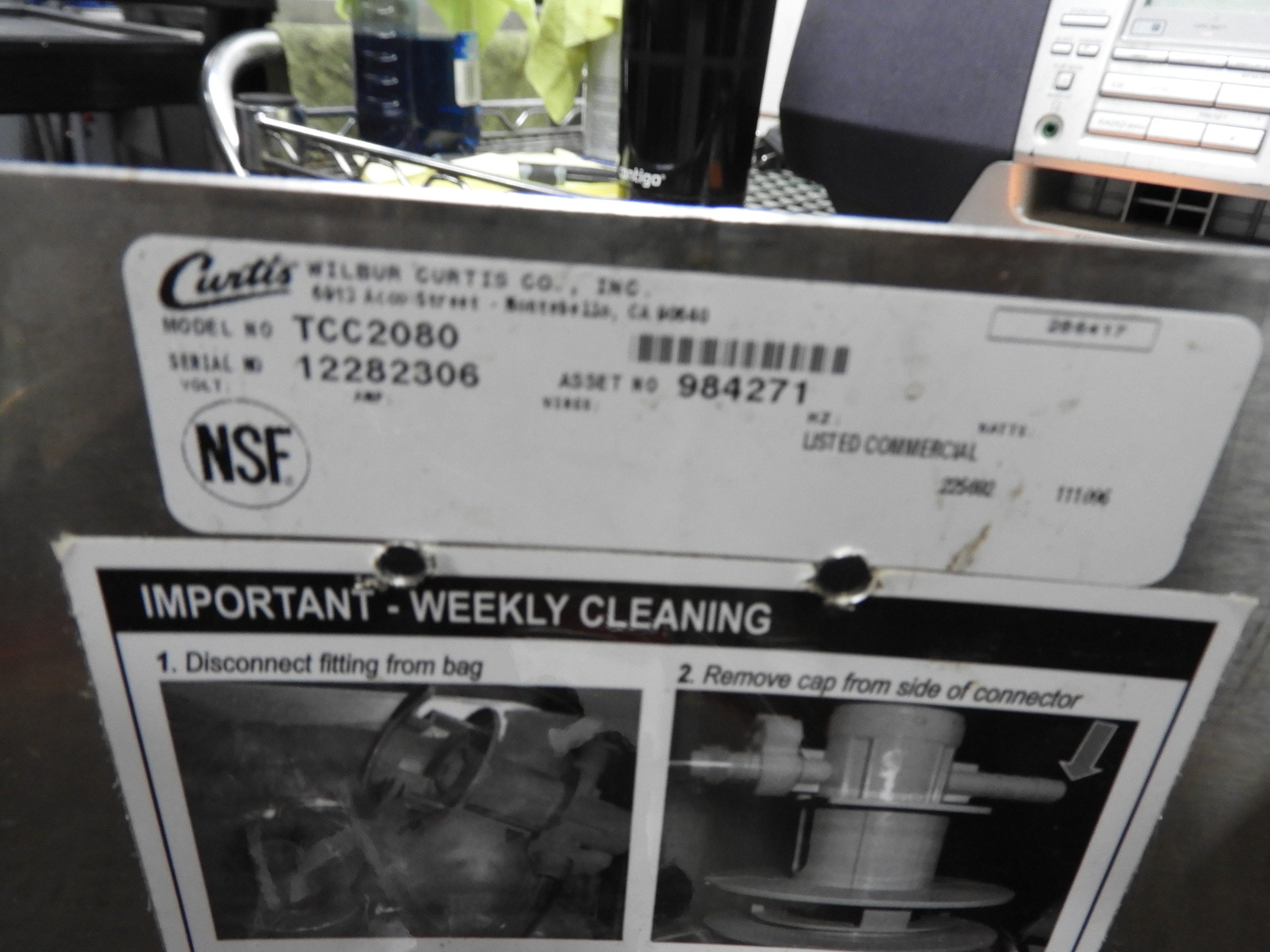 Used Curtis TCC2080 Dual Iced Tea Coffee Flavored Drink Concentrate Dispenser - Falcon Restaurant Supply - 2