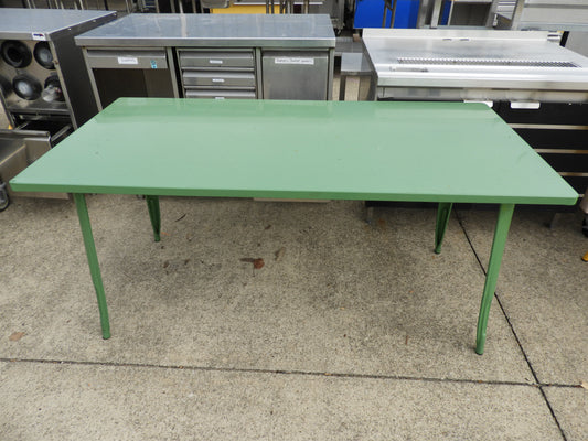 Used Eure 31.5" x 63" Rectangular Metal Indoor/Outdoor Dining Table