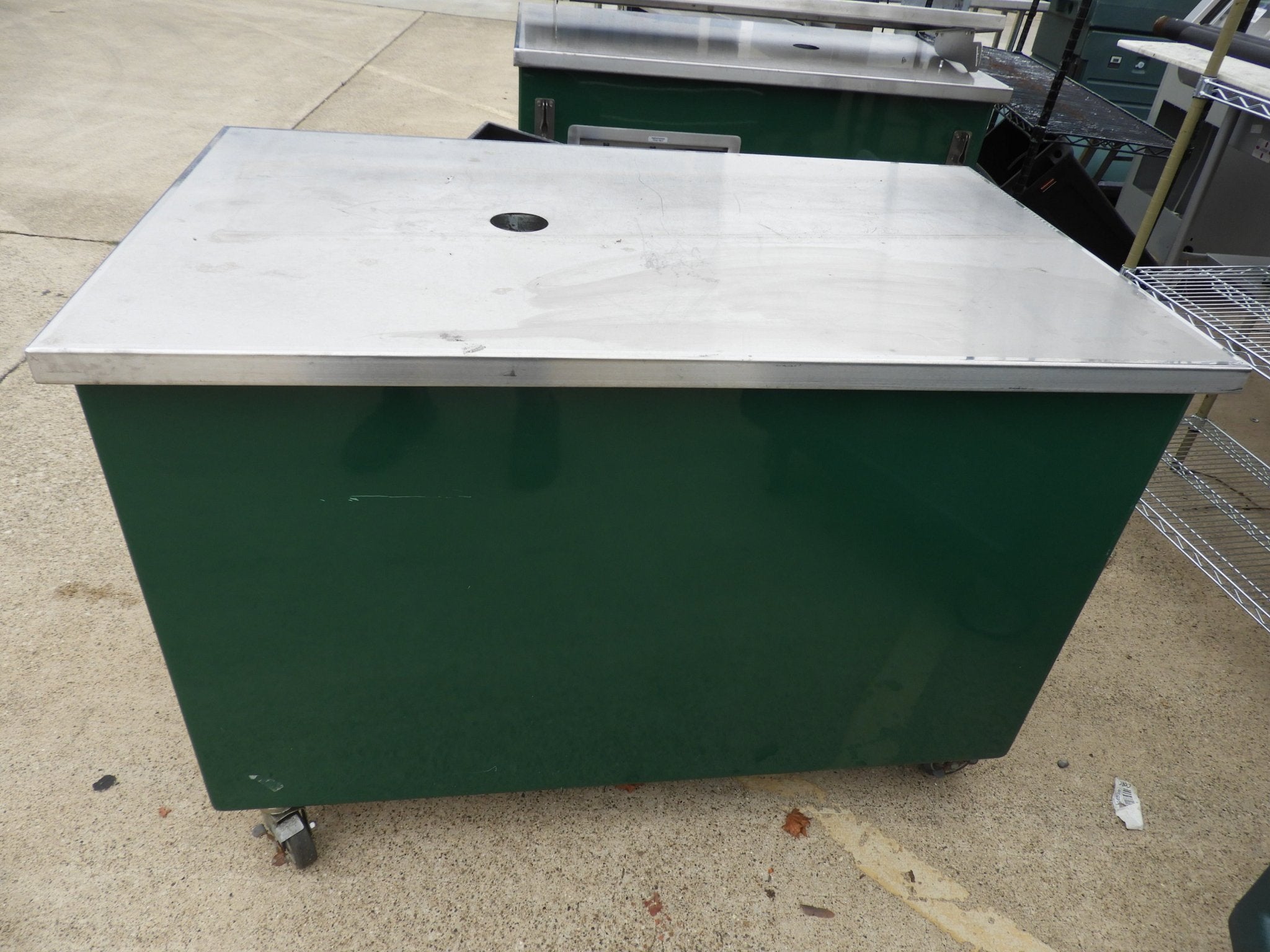Used Colorpoint Portable Stainless Steel Work Counter 50 - CSE - SS43 - Falcon Restaurant Supply - 3