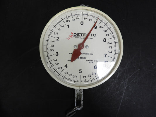 Used Cardinal Detecto MCS-20F 20lb Dual Faced Hanging Scale