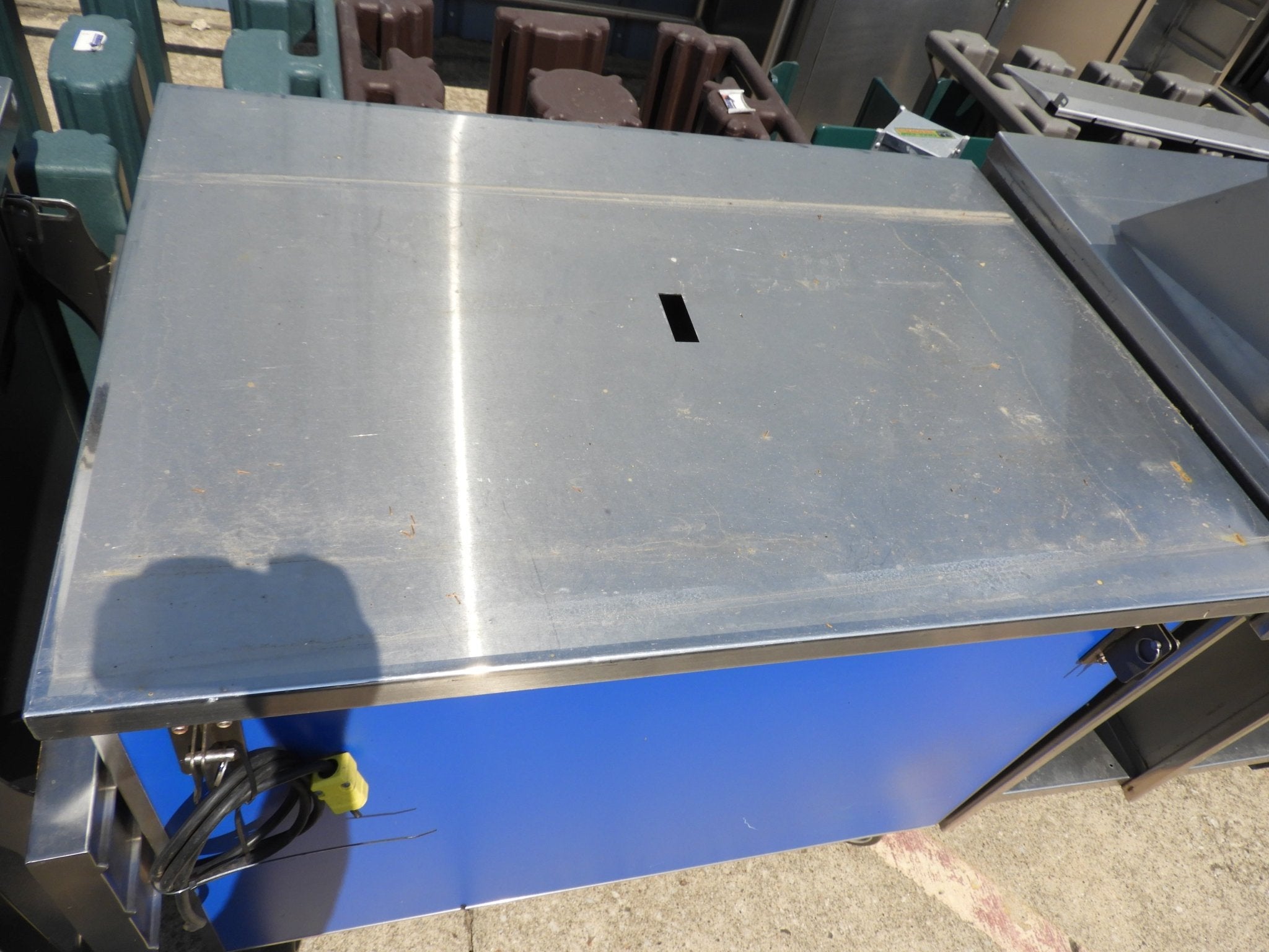 Used Colorpoint Stainless Steel Portable Work Station - SS44 - Falcon Restaurant Supply - 1