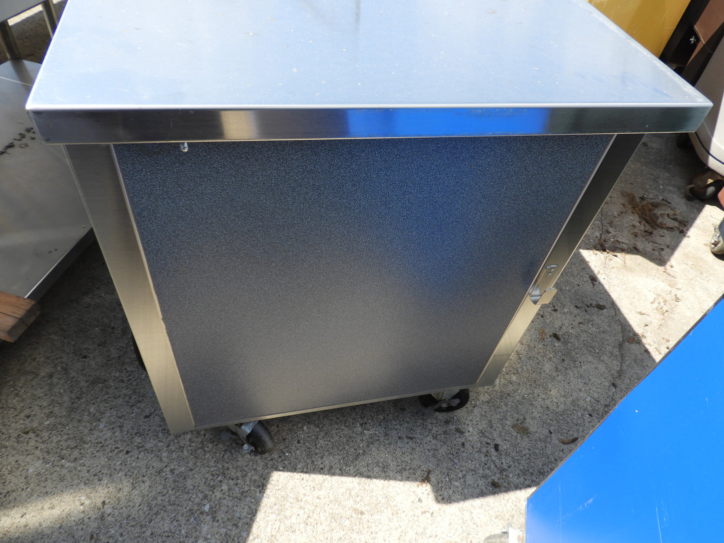 Used Shelleysteel Stainless Steel Portable Work Station with Folding Shelf - SS47