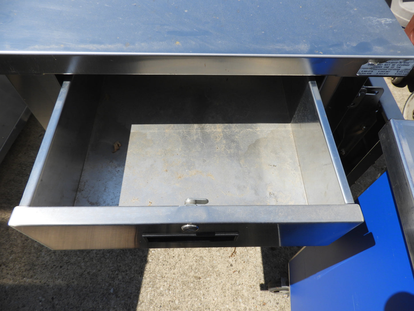 Used Shelleysteel Stainless Steel Portable Work Station with Folding Shelf - SS47