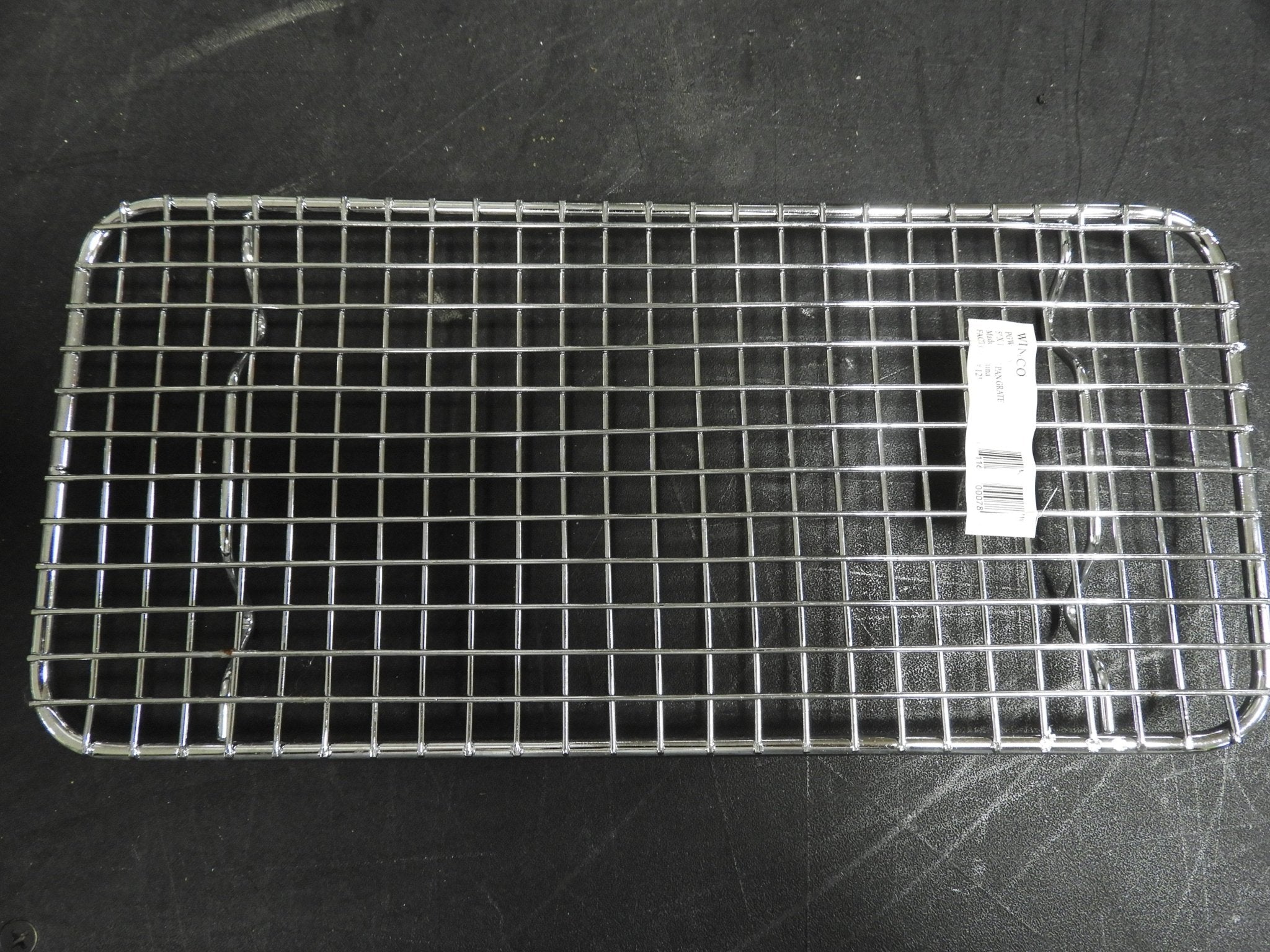 Used Winco PGW - 510 - Wire Pan Grate, 5" x 10 - 1/2", 1/3 size, rectangular, stainless steel C IP - Falcon Restaurant Supply - 1