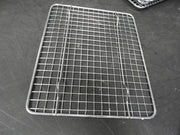 Used Winco PGW-810 8" x 10" Half-Size Footed Chrome Plated Steel Wire Cooling Rack / Pan Grate C IP
