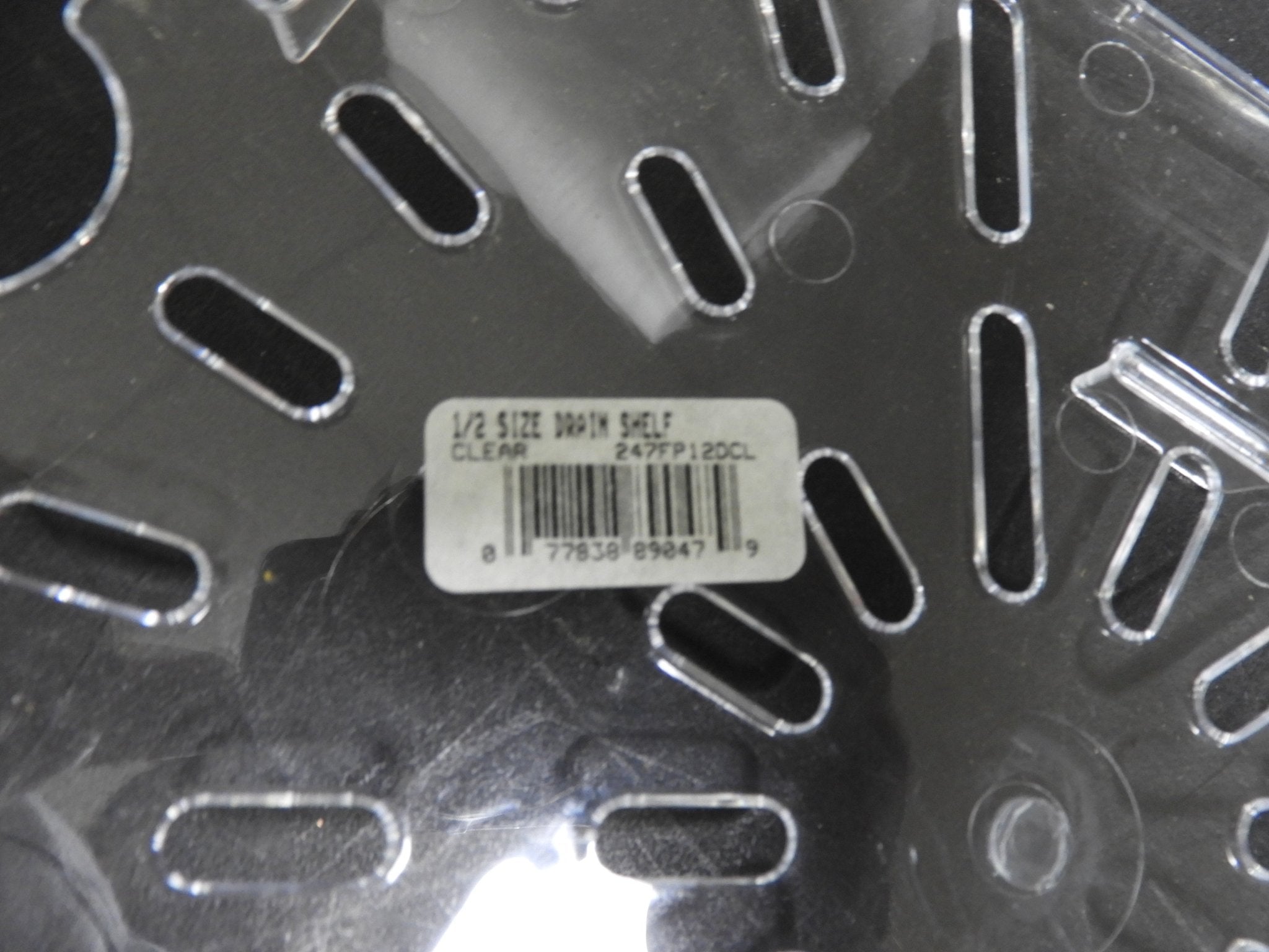 New Vigor 1/2 Size Clear Polycarbonate Drain Tray C IP - Falcon Restaurant Supply - 4