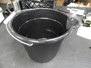 Used Black Plastic Utility Buckets with Handles, 9 - qt. C IP - Falcon Restaurant Supply - 1