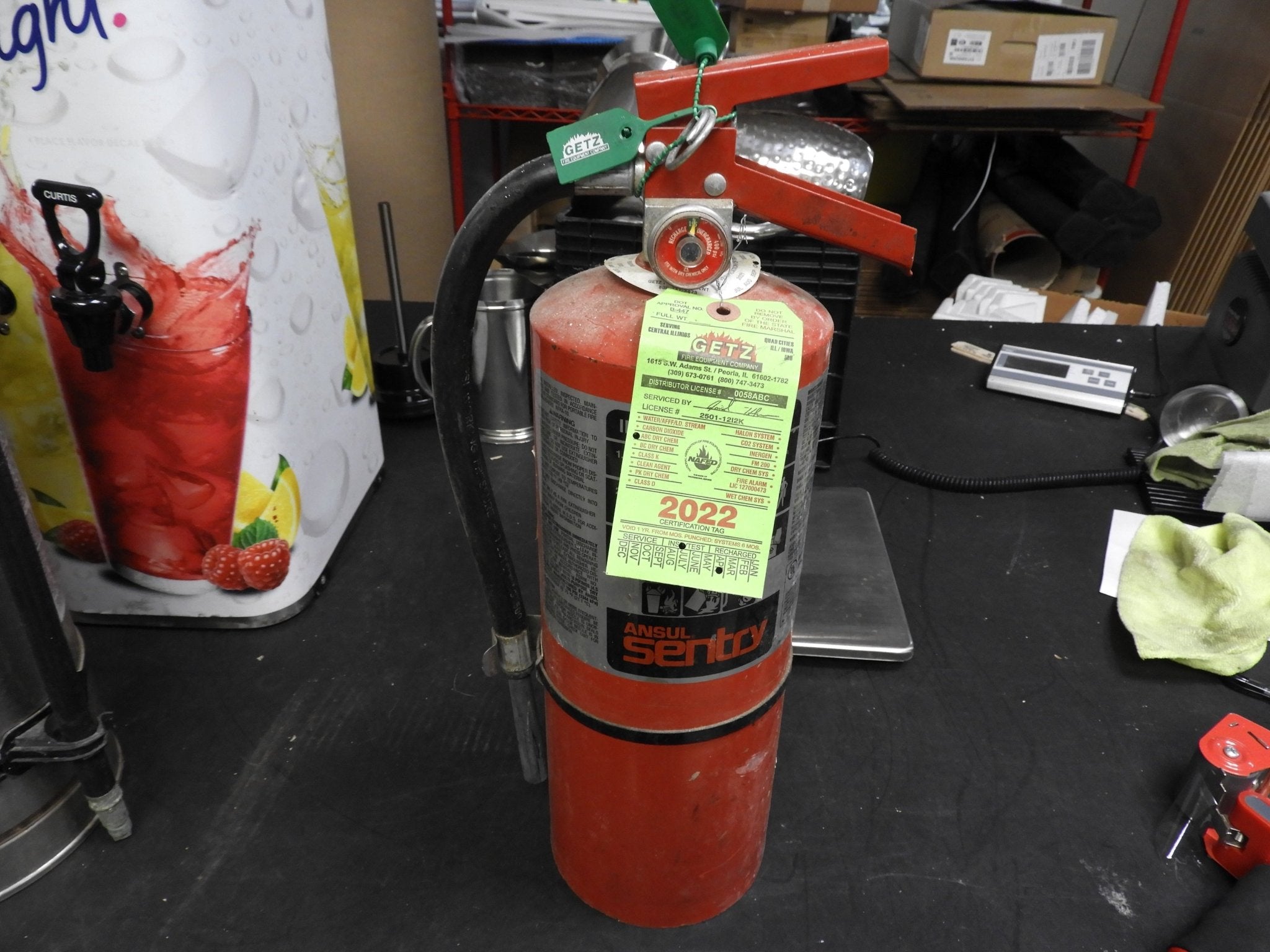 New Unused Sentry SY - 1014 Dry Chemical Portable Fire Extinguisher 10lb 2019 C IP - Falcon Restaurant Supply - 1
