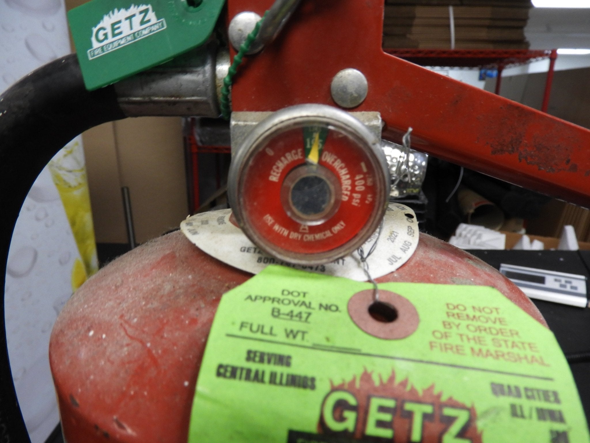 New Unused Sentry SY - 1014 Dry Chemical Portable Fire Extinguisher 10lb 2019 C IP - Falcon Restaurant Supply - 2