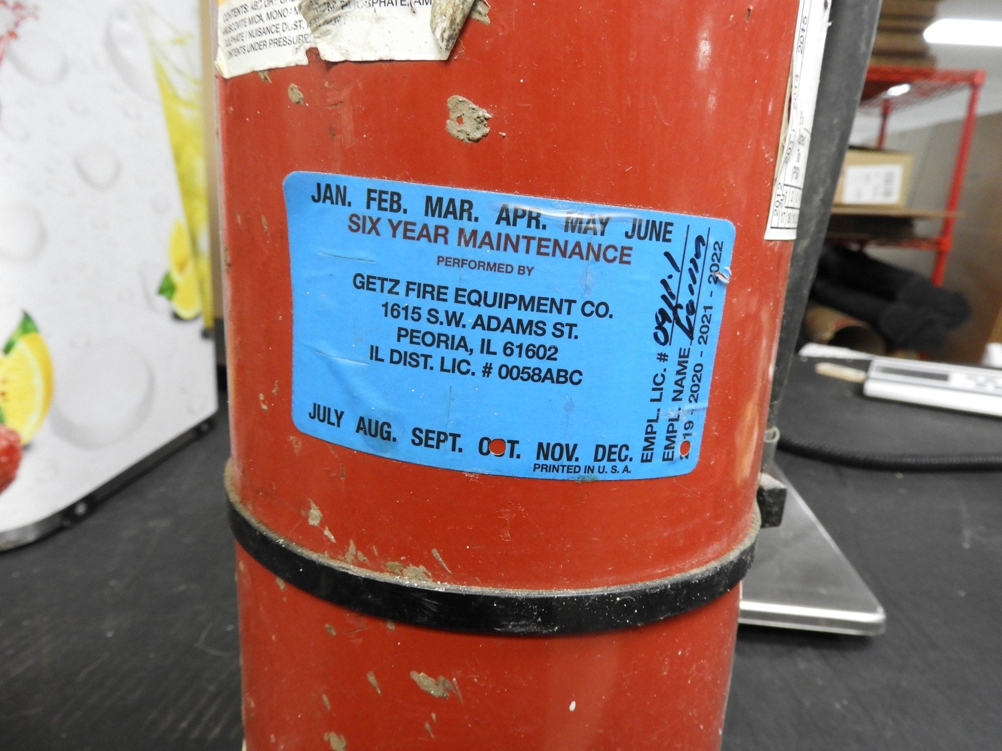 New Unused Sentry SY - 1014 Dry Chemical Portable Fire Extinguisher 10lb 2019 C IP - Falcon Restaurant Supply - 4