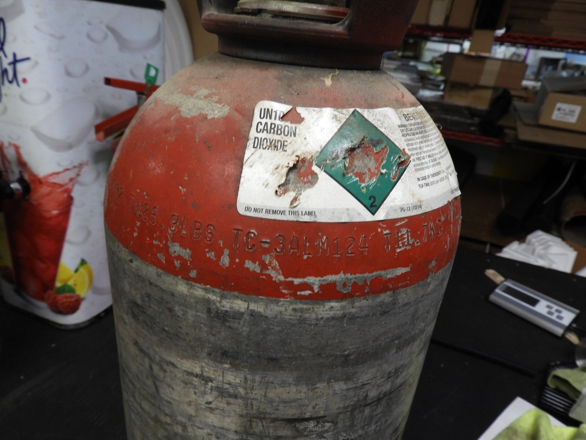 Used Empty 20lb Beverage Grade Co2 Aluminum Tank - Falcon Restaurant Supply - 2