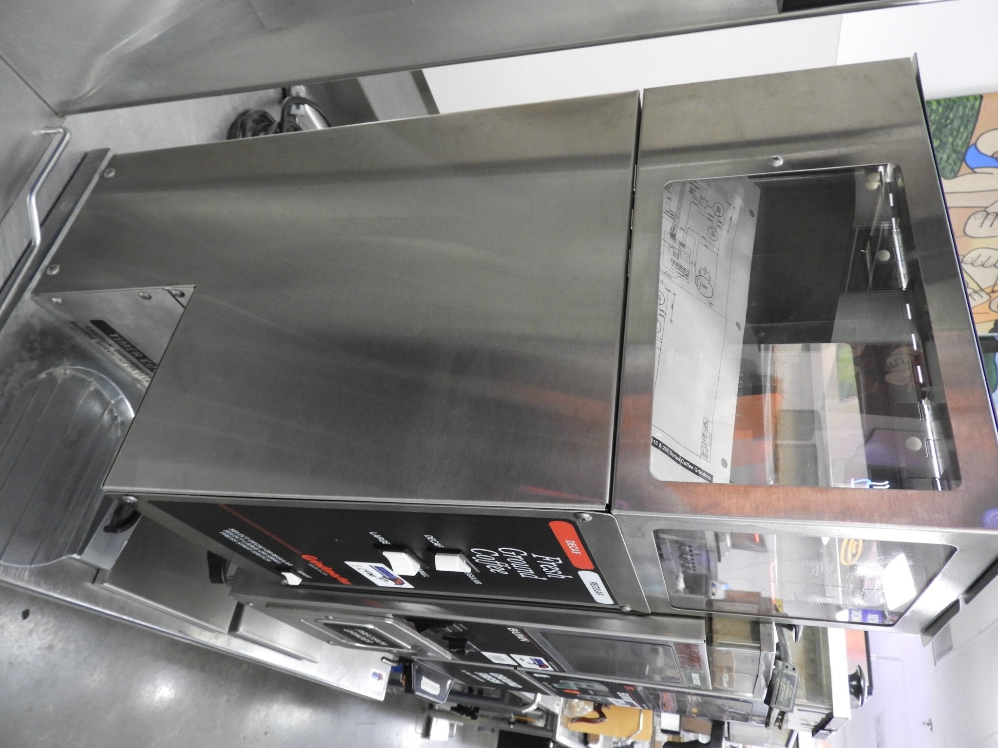 Used Grindmaster 250AB Automatic Dual Hopper Multi - Grind Commercial Coffee Bean Grinder - Falcon Restaurant Supply - 4