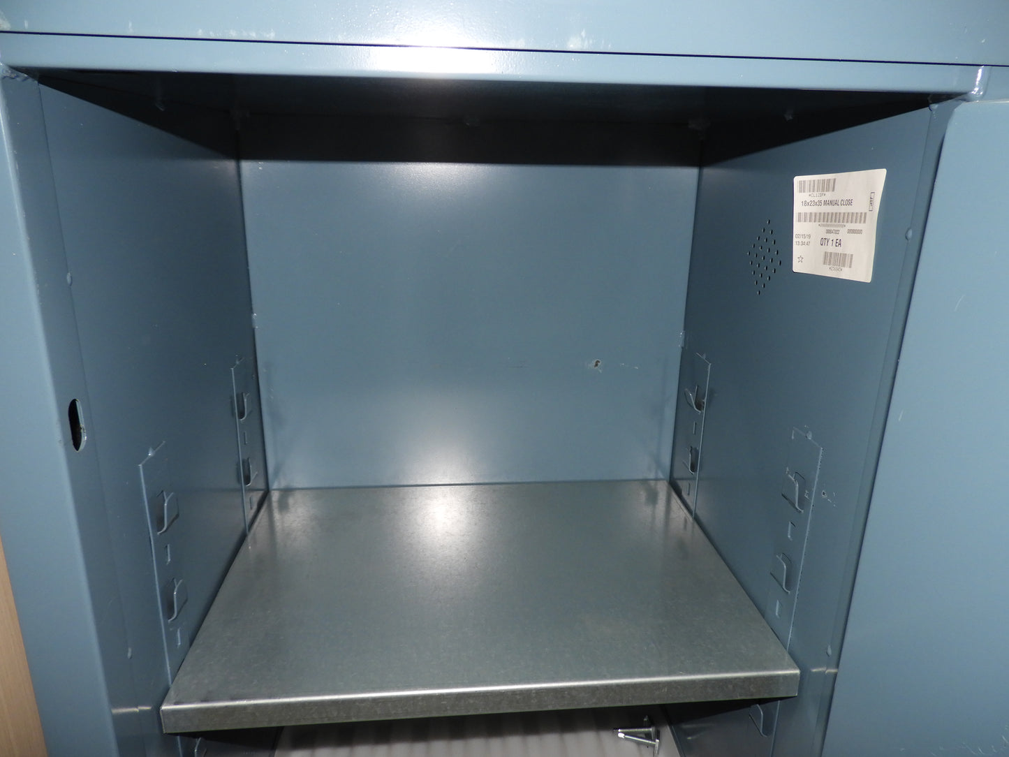 Used JAMCO CL12 Corrosive Safety Cabinet 23 Inch Width x 35 Inch Height with Key