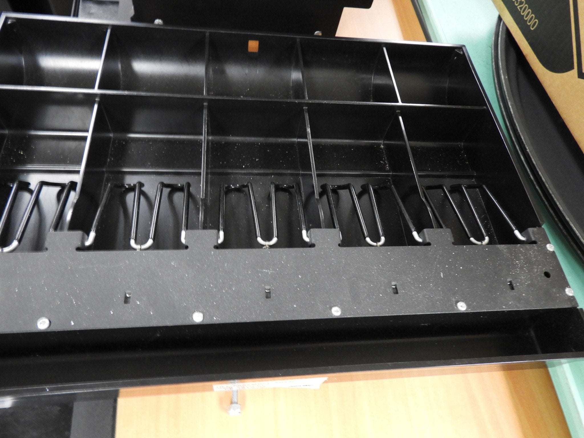 Used Cash Register Drawer Plastic Money Divider - Falcon Restaurant Supply - 1
