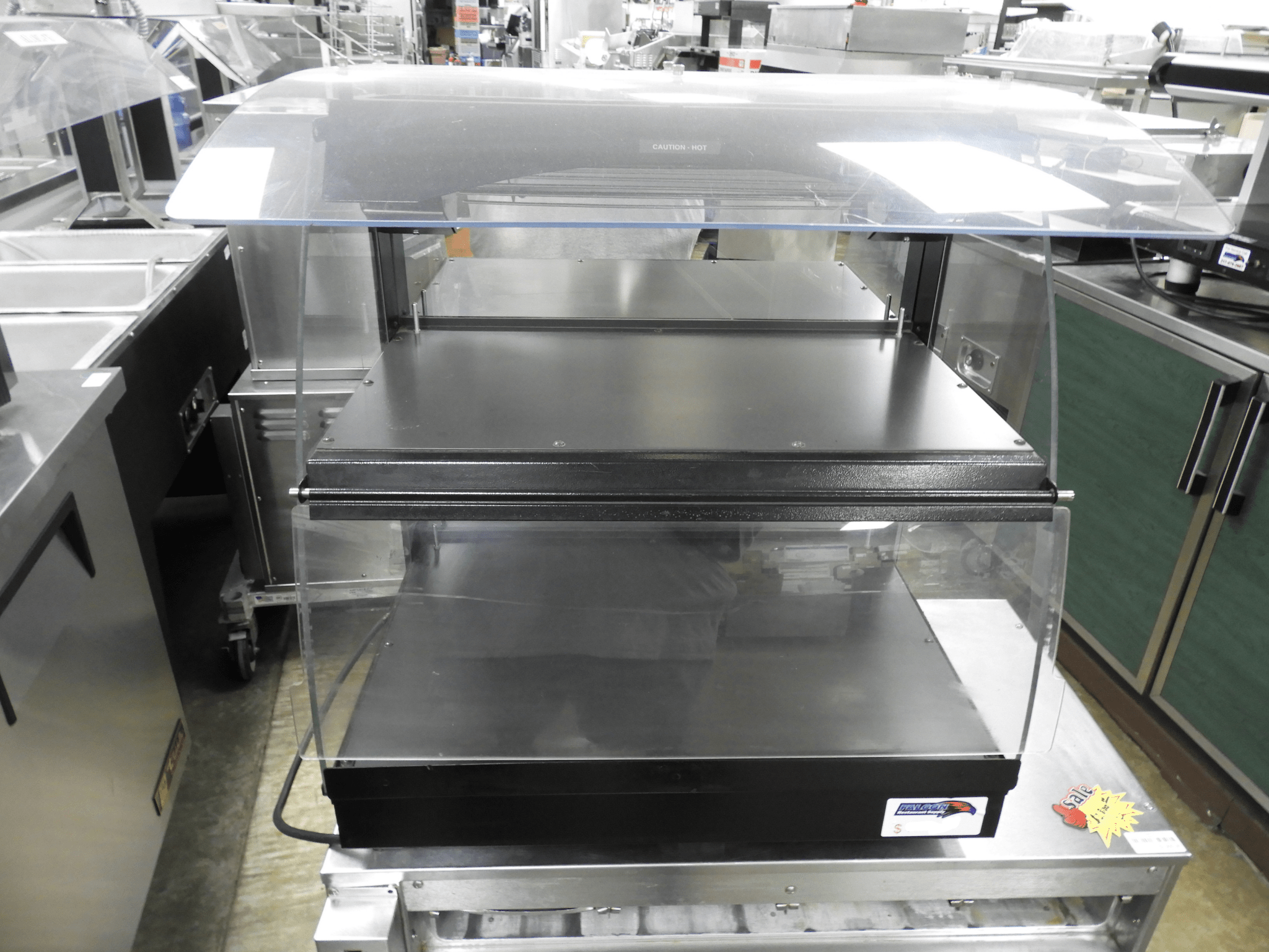Used Hatco GRHW - 1D Mini - Merchandising Warmer, Heated Holding Glass - Shelf Display 120V 1540W - Falcon Restaurant Supply - 1