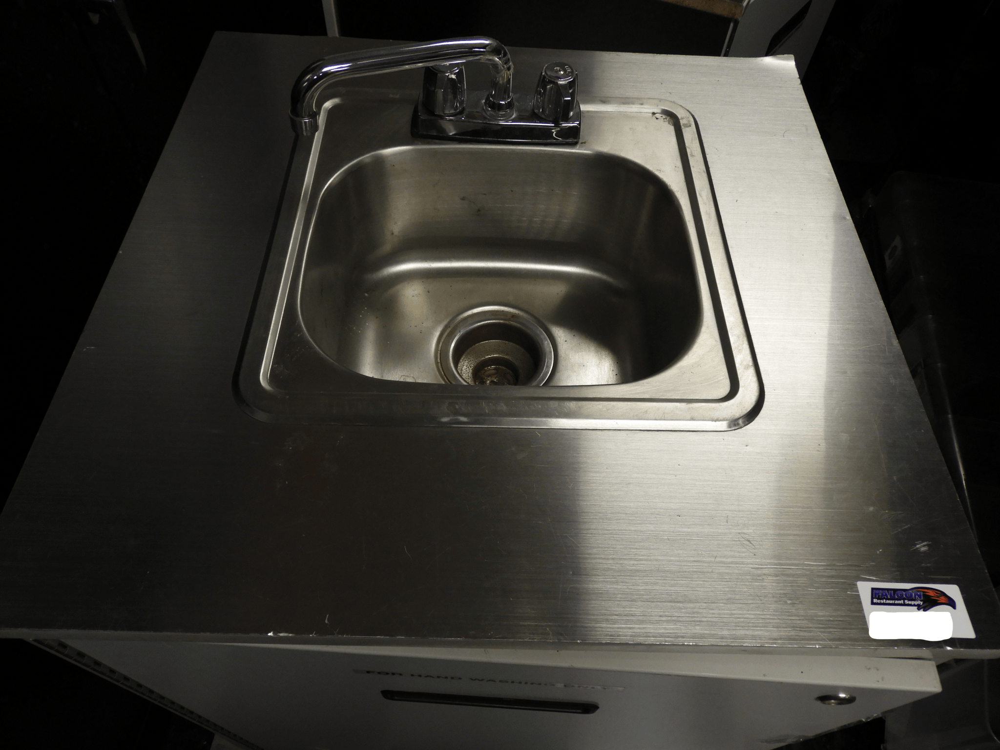 Used Self Contained Portable Sink with Pump and Collection Containers - Falcon Restaurant Supply - 1