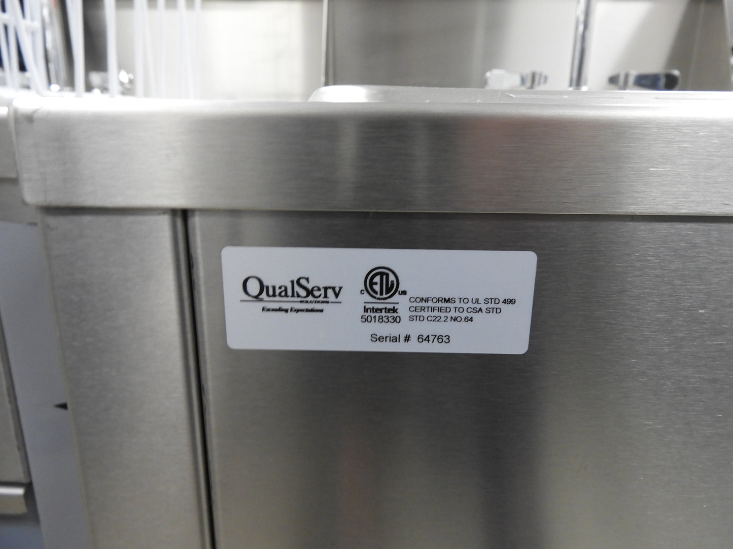 Used QualServe Mobile Hand Wash Station/Portable Sink-Hot and Cold Water Model: WMSC24-MS