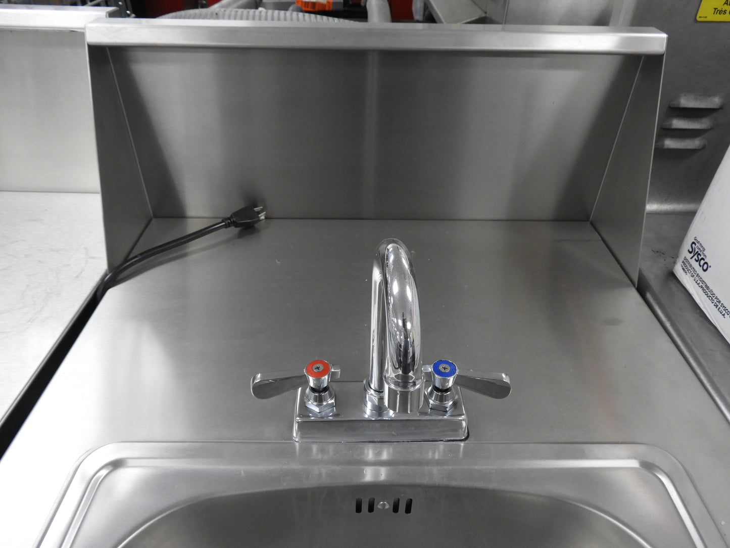 Used QualServe Mobile Hand Wash Station/Portable Sink-Hot and Cold Water Model: WMSC24-MS