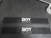 Used One Skyy Vodka Bar Mat Spill Mat Rail Beer Tap Mat 22.5"x3.25"x7/16" - Falcon Restaurant Supply - 1