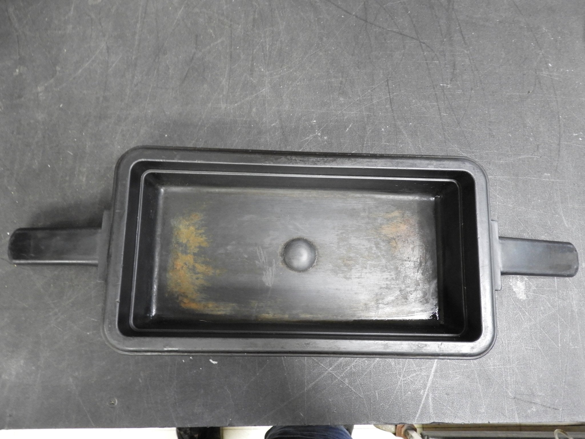 Used Clipper Corporation - 7016 - Dual - Handled Pass Through Hot Food Pan Black - Falcon Restaurant Supply - 1