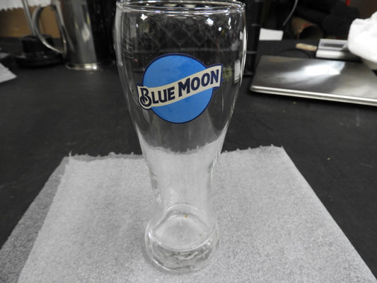 Used Blue Moon 12oz, 7 Inch Tall Pilsner-Style Beer Glass