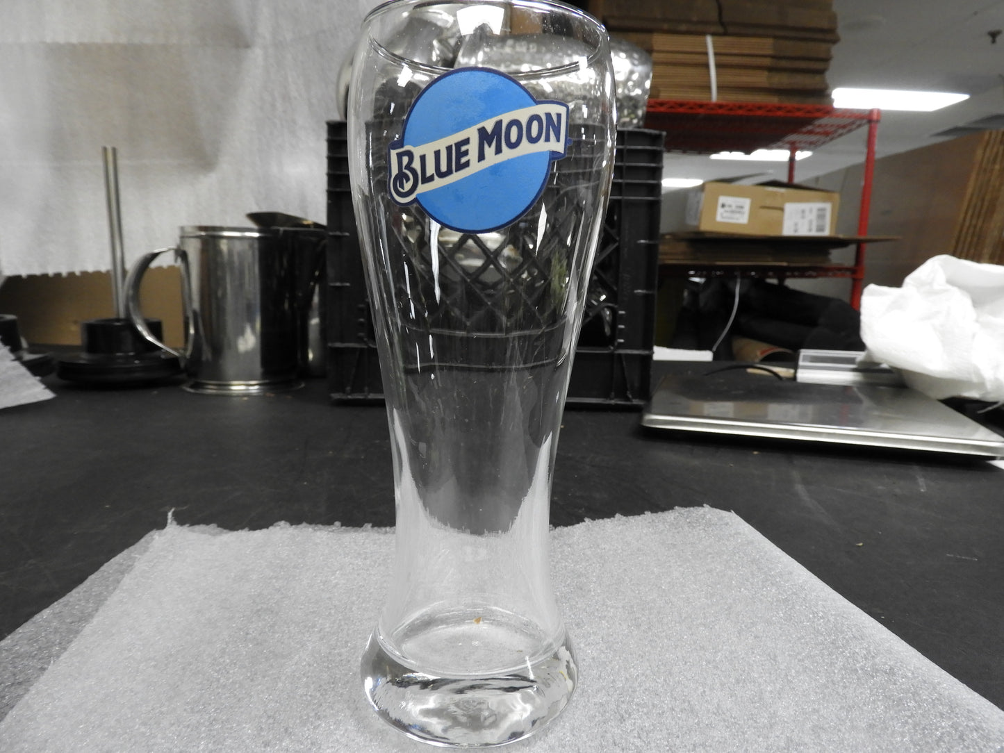 Used Blue Moon 12oz, 7 Inch Tall Pilsner-Style Beer Glass