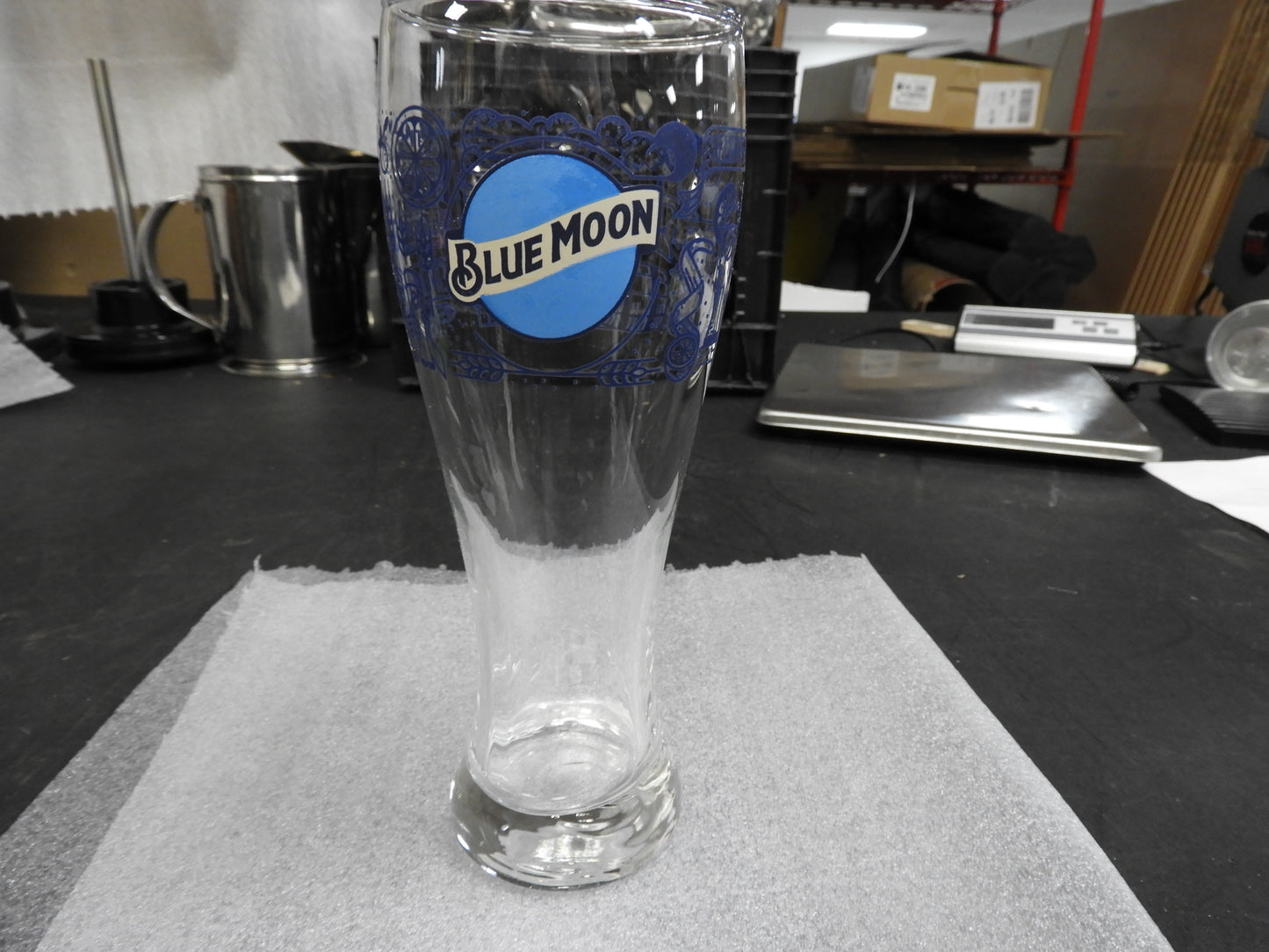 Used Blue Moon 16oz Pilsner Beer Glass Denver Colorado