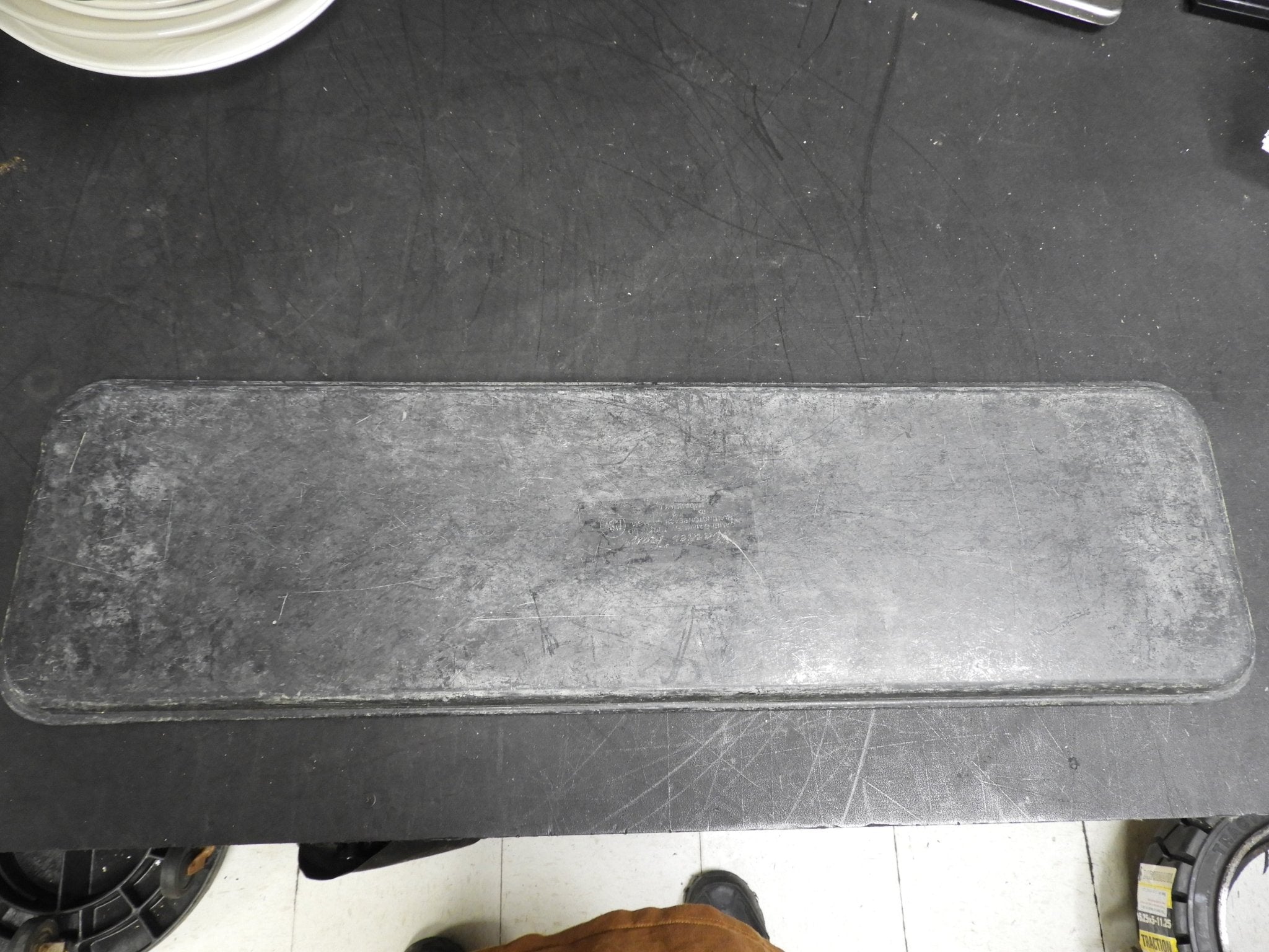 Used 30"x8"x1" Black Display Plastic Serving Pan Tray - Falcon Restaurant Supply - 3