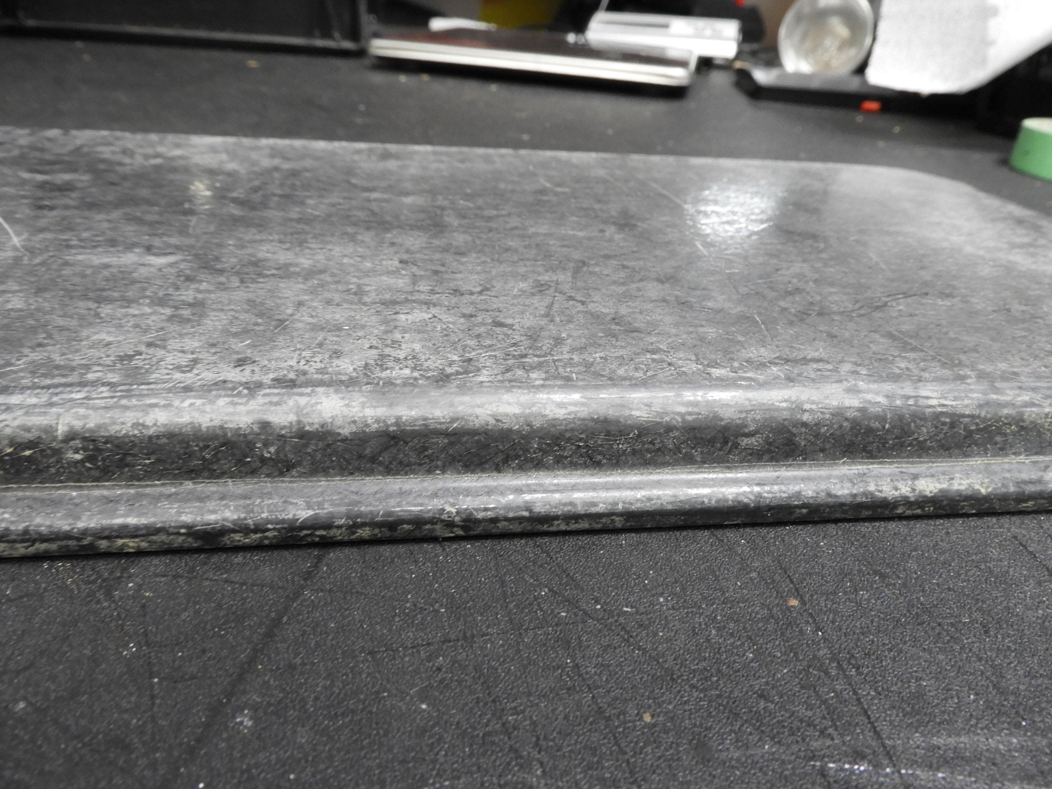 Used 30"x8"x1" Black Display Plastic Serving Pan Tray - Falcon Restaurant Supply - 4