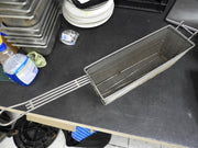 Used 17"x5.5"x6" Stainless Steel Deep Fryer Basket - Falcon Restaurant Supply - 1