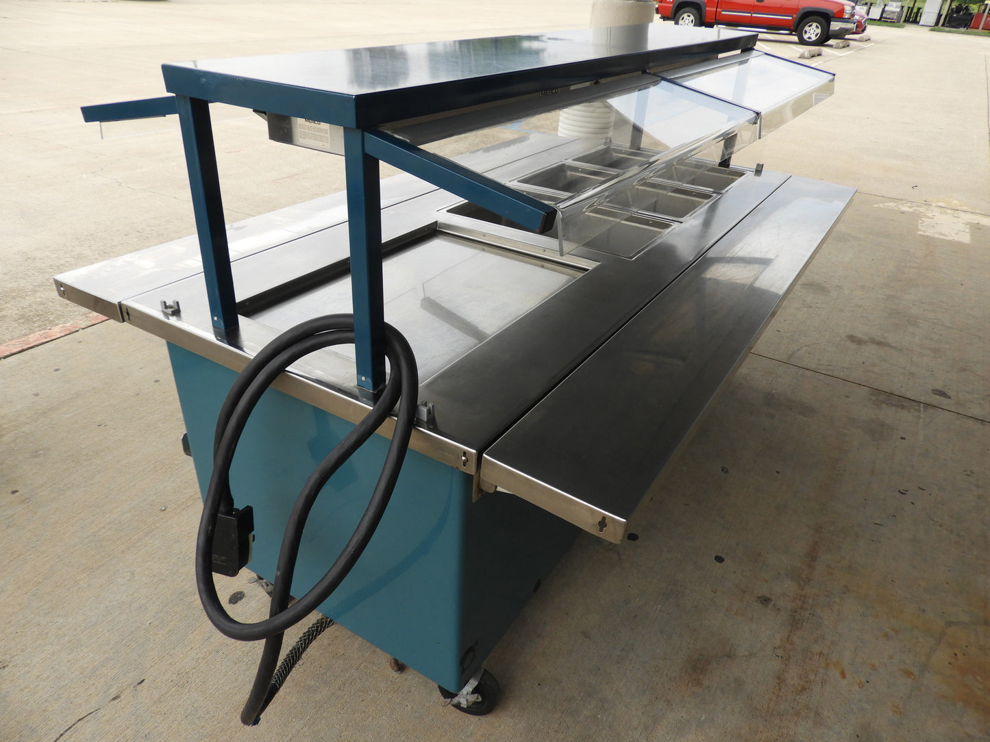 Used Delfield KCSC-60-NU Custom 60" Hot Food 3 Pan Steam Table with Heat Pad 220V