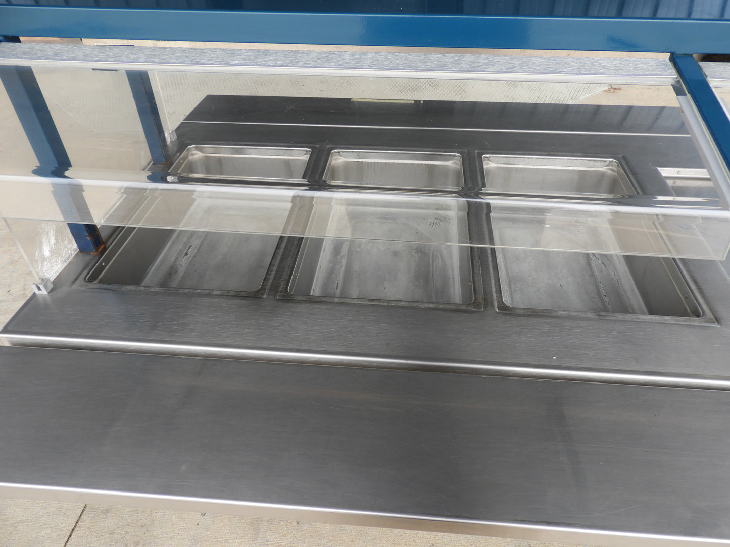 Used Delfield KCSC-60-NU Custom 60" Hot Food 3 Pan Steam Table with Heat Pad 220V