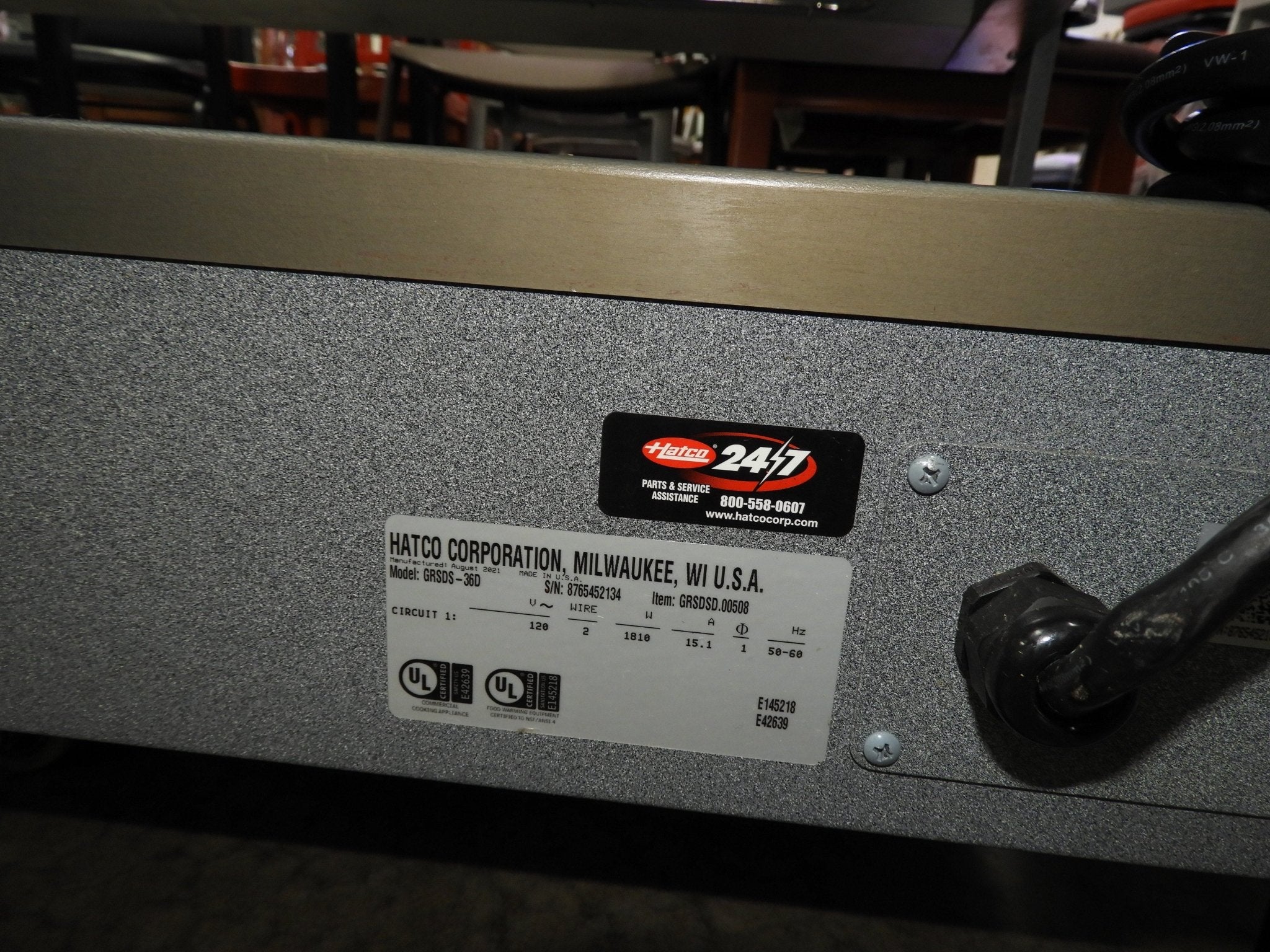 Used Hatco GRSDS - 36D Glo - Ray 36" Heated Slanted Double Shelf Holding Warming Merchandiser Display 120V - Falcon Restaurant Supply - 3