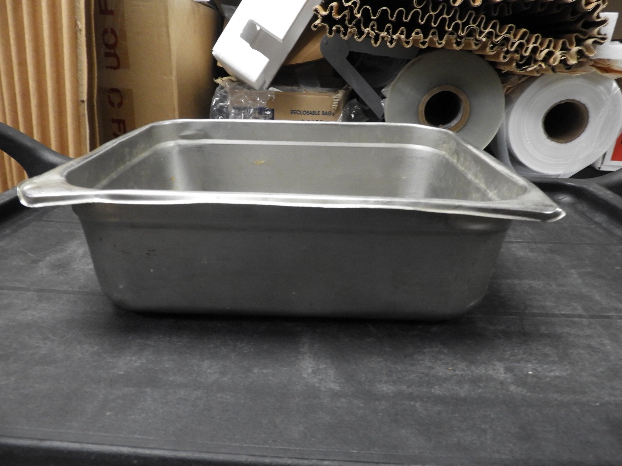 Used 1/2 Size Stainless Steel Steam Table / Hotel Pan - 4" Deep - Falcon Restaurant Supply - 2