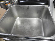 Used 1/2 Size Stainless Steel Steam Table / Hotel Pan - 6" Deep - Falcon Restaurant Supply - 1