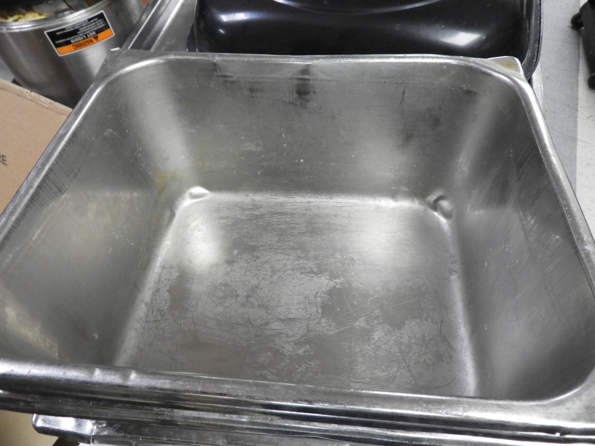 Used 1/2 Size Stainless Steel Steam Table / Hotel Pan - 6" Deep - Falcon Restaurant Supply - 1
