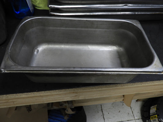 1/3 Size Stainless Steel Steam Table / Hotel Pan - 4" Deep